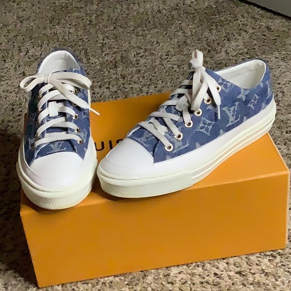 ♟️ Louis Vuitton Denim Stellar Sneaker ♟️ - Picture 2 of 14